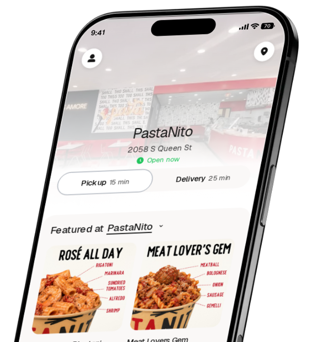 PastaNito app preview