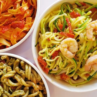 Pasta + Sauce + Veggies (Protein Optional)