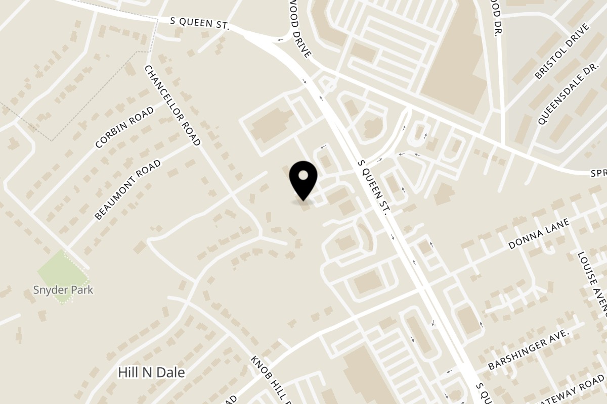 Map showing the location of PastaNito on 2058 S Queen St in York